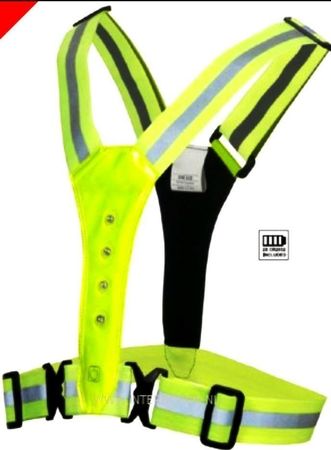 SICHERHEITSWESTE MIT LED`s  X-Form